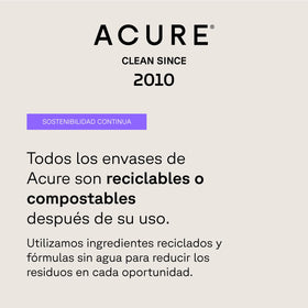 Acure open cap with powder dispense detail showing controlled application