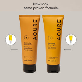 Acure scrub close texture showing fine plant exfoliants for smooth skin