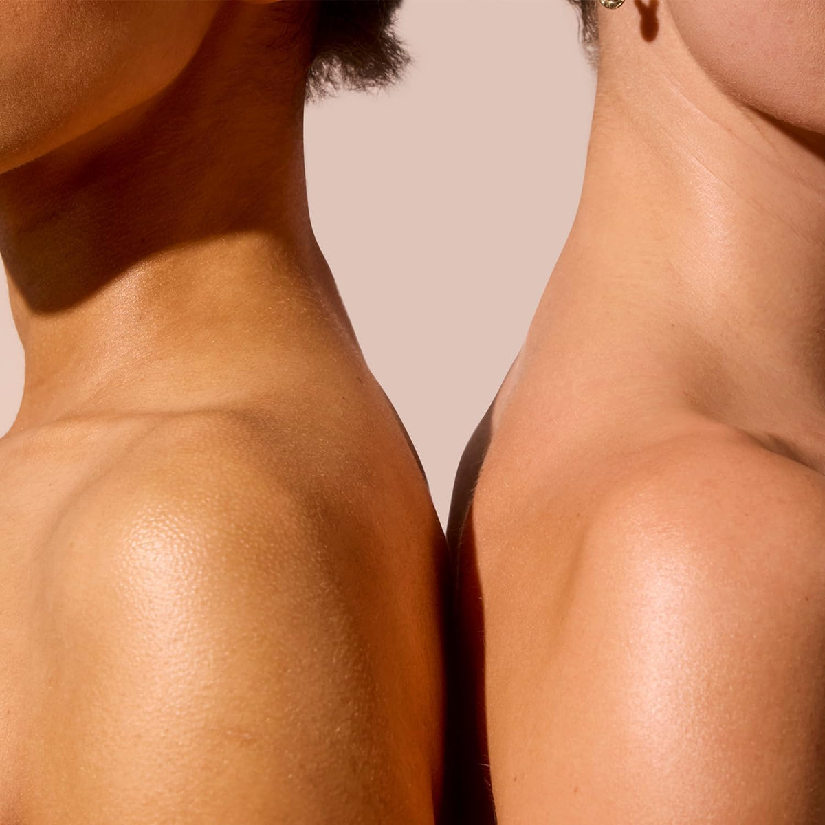 Acure before and after elbow showing smoother, brighter skin