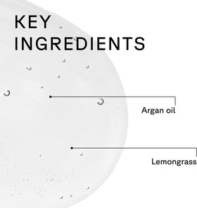 Acure set in use: wet hair shampooing for refreshed scalp