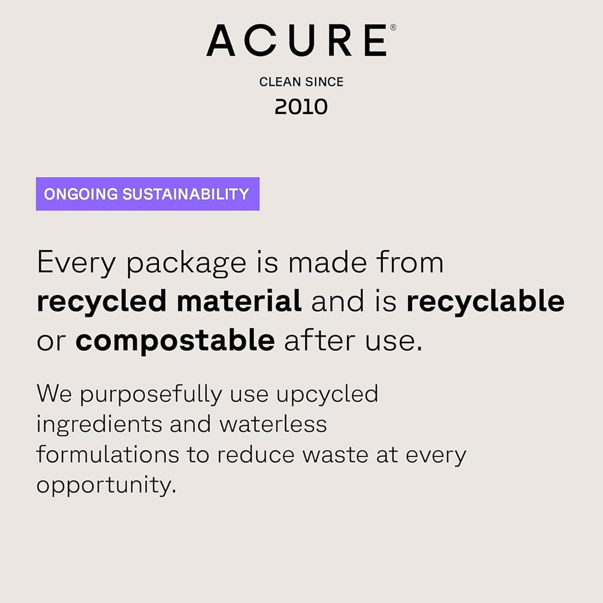 Acure shampoo on bathroom shelf in lifestyle scene promoting daily use
