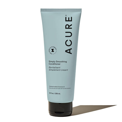 Acure front bottle showing label and clean design for hair hydration