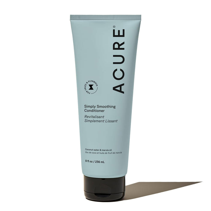 Acure front bottle showing label and clean design for hair hydration