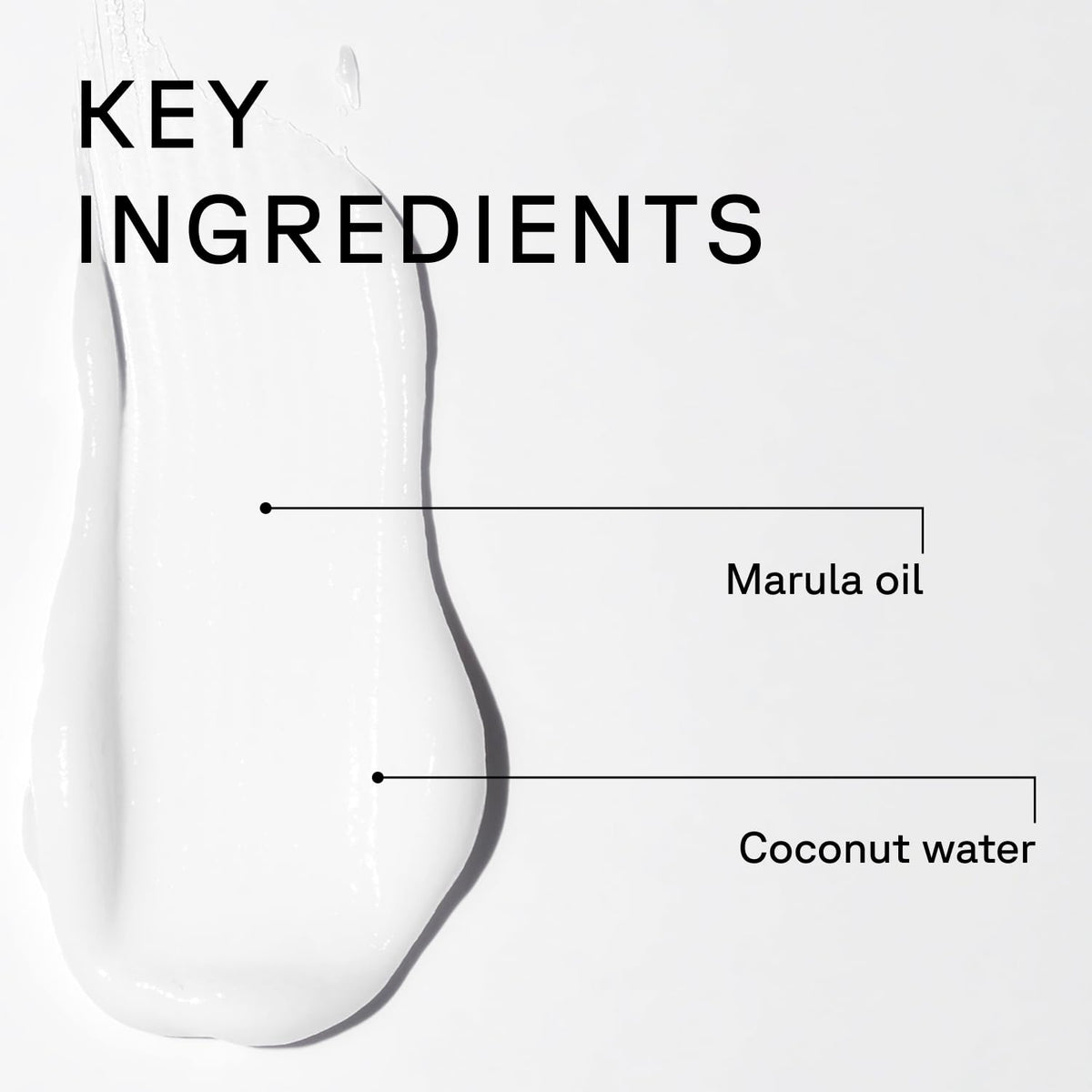 Acure conditioner being applied in hand to detangle and soften hair