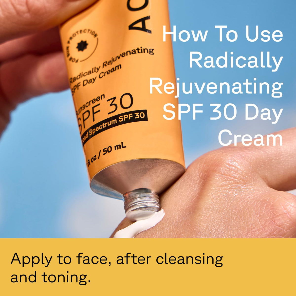 Acure next to smartphone showing travel-friendly 1.7 fl oz convenience