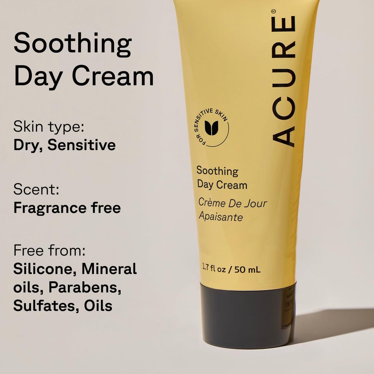Acure jar with argan oil and chamomile illustrating nourishing botanical benefits