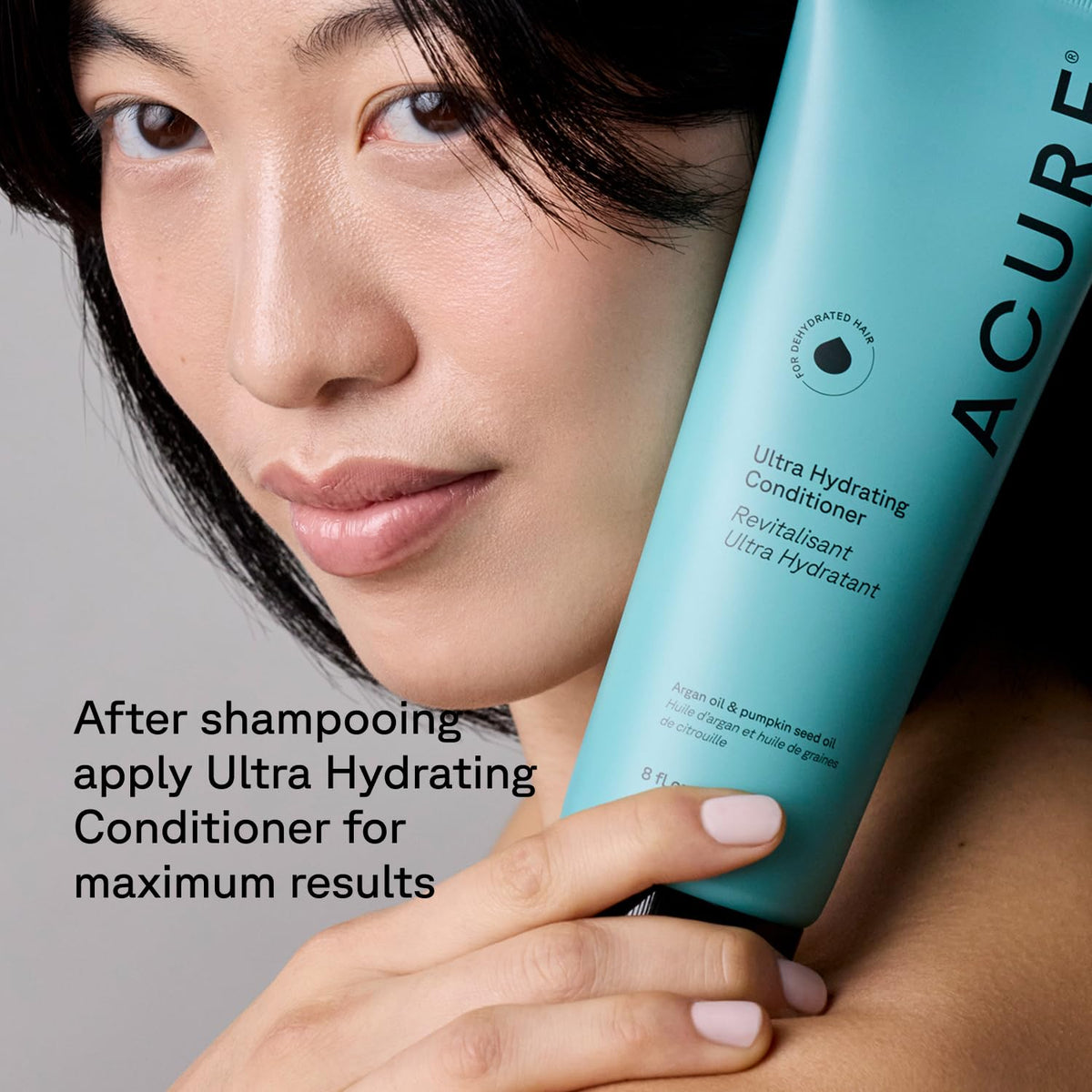 Acure ingredients shot with argan and pumpkin seeds highlighting natural nourishing oils