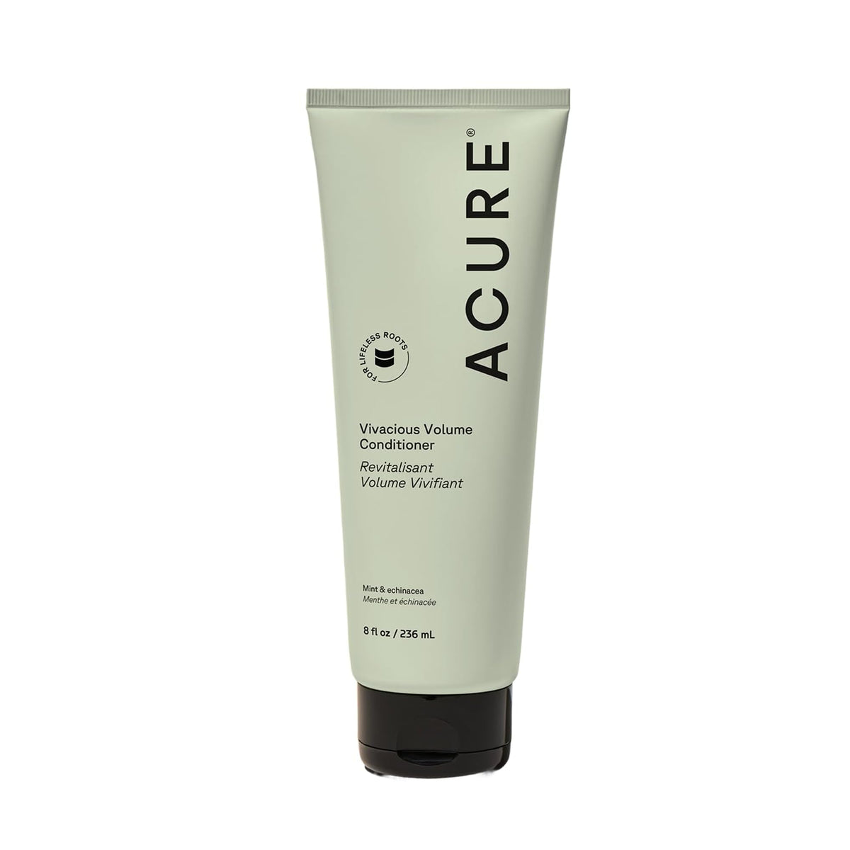 Acure bottle front packaging showing product and benefits