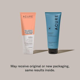 Acure conditioner pouring texture showing fast-absorbing hydration