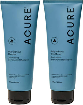 Acure duo front pair showing shampoo and conditioner for lightweight hydration