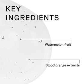 Acure watermelon extract close-up showing hydrating ingredient and freshness