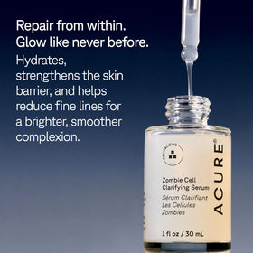 Acure ingredients niacinamide and milk thistle visual highlighting soothing benefits