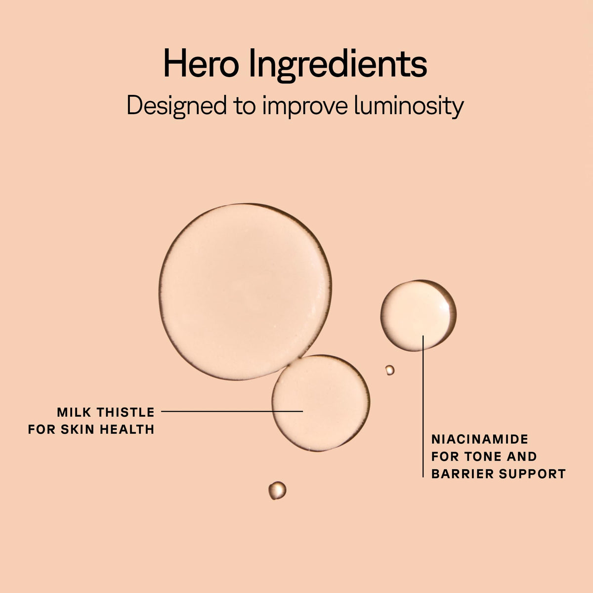 Acure serum texture on skin demonstrating fast absorption and lightweight hydration