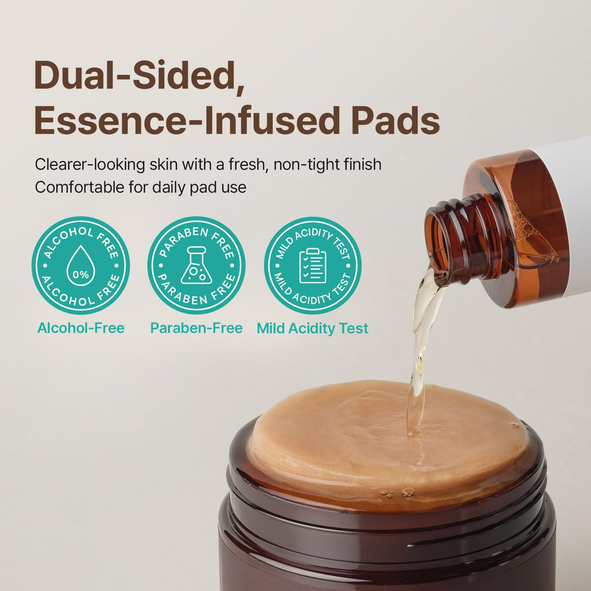 ACWELL pad in use on face for quick daily toning