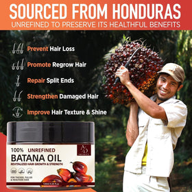 Close-up of batana oil texture highlighting nutrient-rich consistency benefit from A/D Infinity