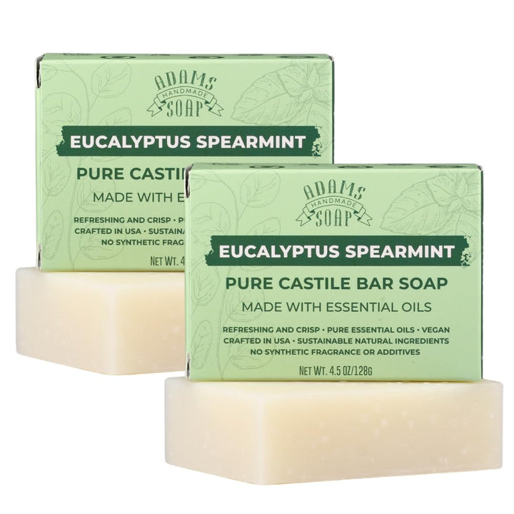 Adams Handmade Soap front packaging showing label and clean design benefit freshness