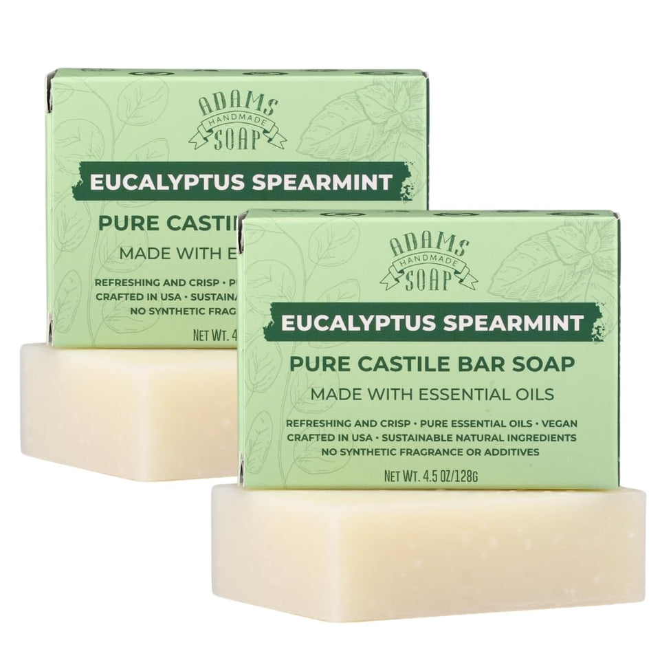 Adams Handmade Soap front packaging showing label and clean design benefit freshness