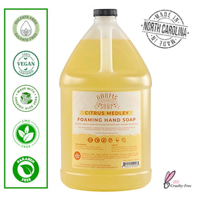 Adams Handmade Soap foamy texture close-up demonstrating rich, gentle foam for soft skin