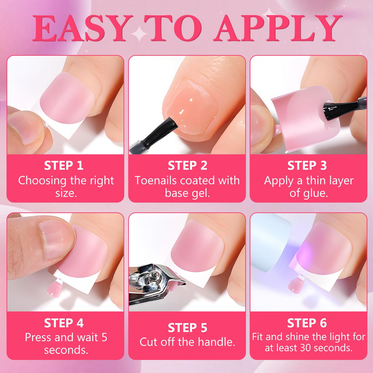 AddFavor adhesive tabs and mini file for fast application and small fit adjustments