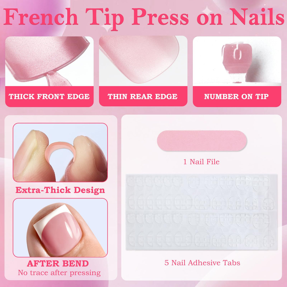 AddFavor applying adhesive tab to a press-on toenail for fast secure attachment