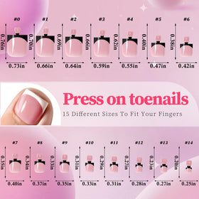 AddFavor close-up of glossy French tip offering salon shine and instant polish look