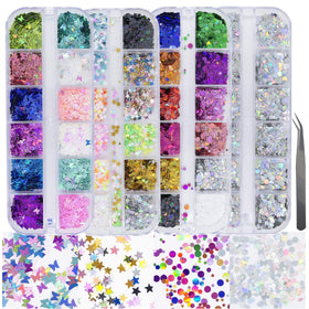 AddFavor front packaging showing four sequin boxes and tool for organized storage