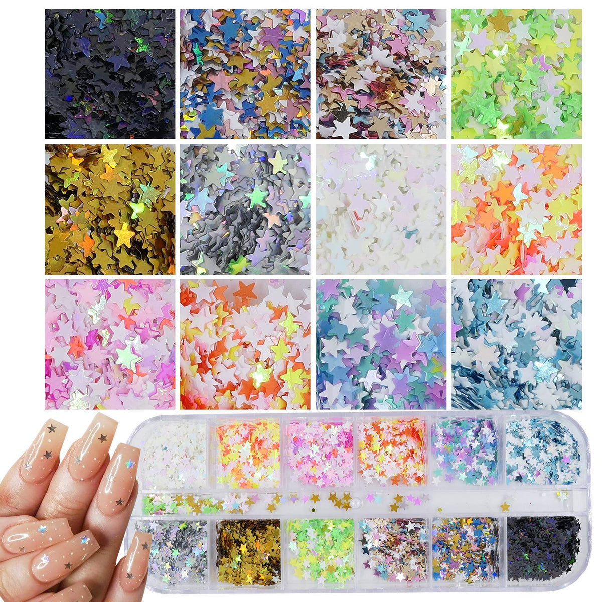 AddFavor mixed rounds with size comparison showing layering options for nails