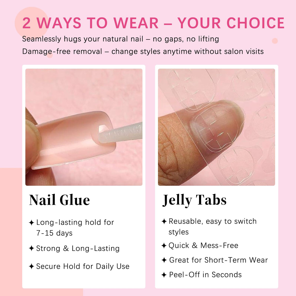 AddFavor nails beside a coin to show scale and short square length