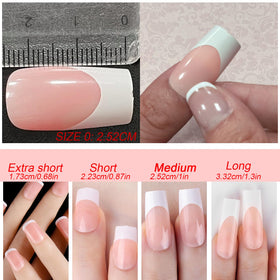 AddFavor numbered size chart illustrating fit options for all nails