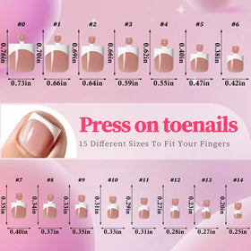 AddFavor nails with numbered handles 0–14 showing organized size selection benefit