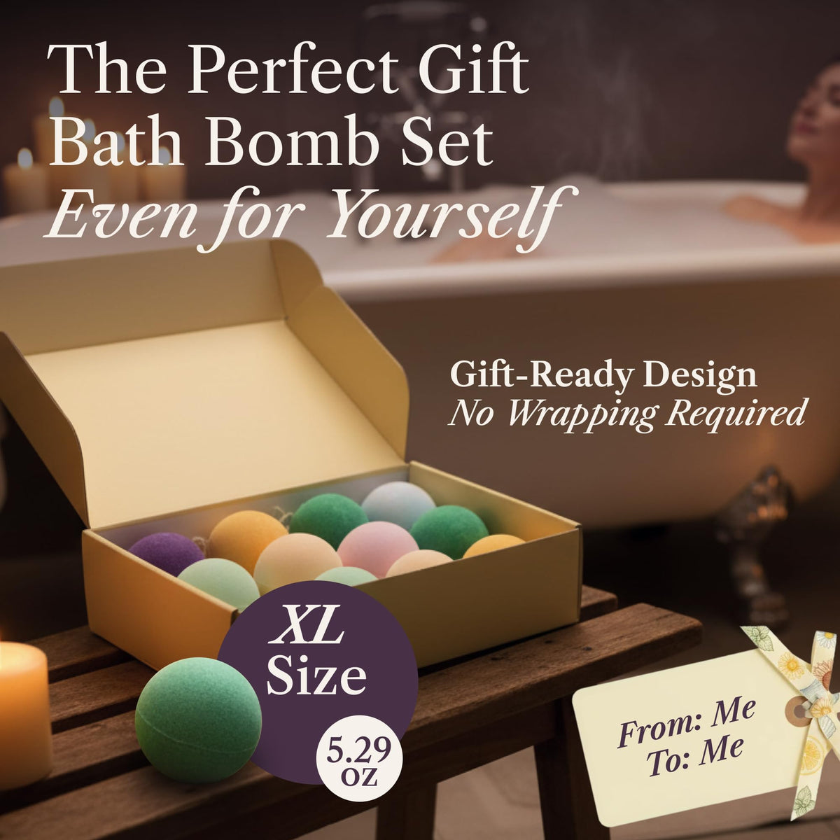 ADELEGOURDAIN twelve bath bombs arranged displaying variety and scent selection