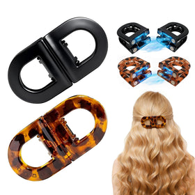 ADNIWT front view showing two magnetic hair clips and compact packaging for easy carry