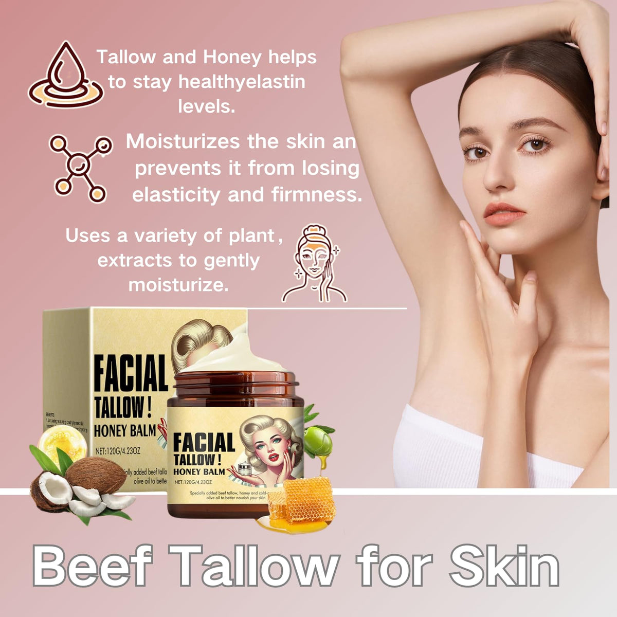 ADUTRY applying balm on face to lock moisture and restore skin comfort