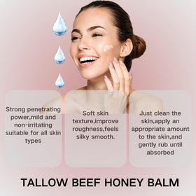 ADUTRY ingredients display grass-fed butter and honey conveying nourishment benefit