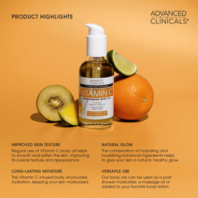 Advanced Clinicals 3.8 fl oz next to coin for size and portability benefit