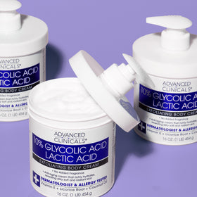 Advanced Clinicals absorption skin closeup illustrating non-greasy finish and moisturized look