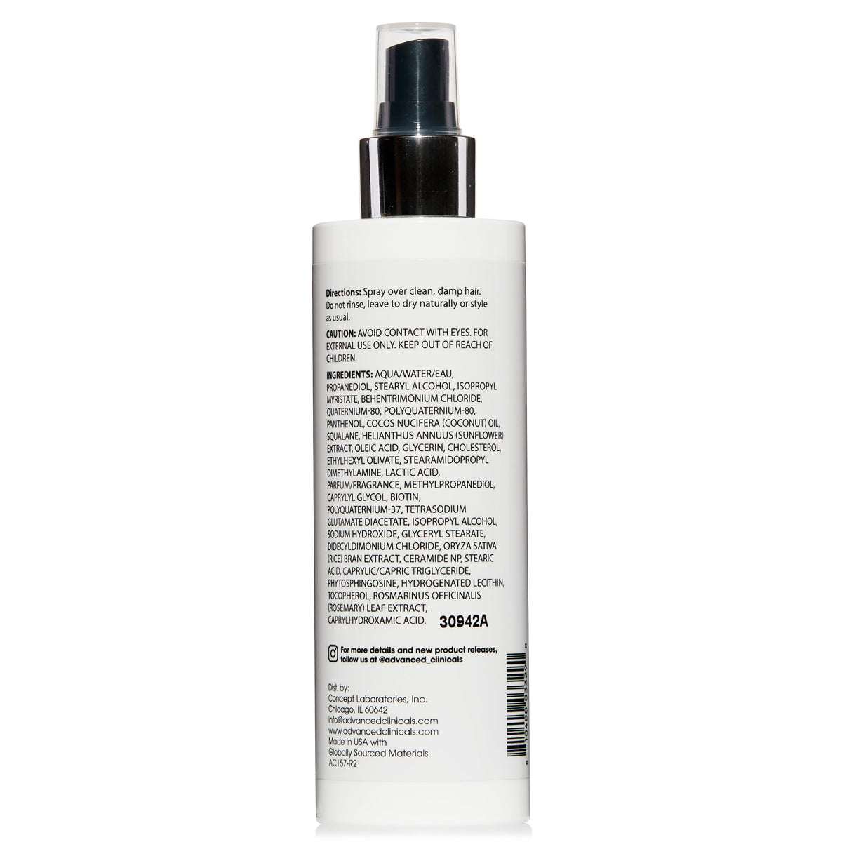 Advanced Clinicals bottle on bathroom shelf for everyday routine inspiration