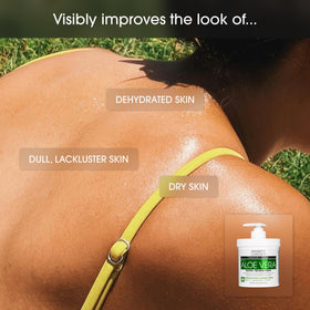 Advanced Clinicals being smoothed over legs for all-over body hydration benefit