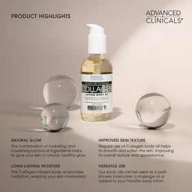 Advanced Clinicals bottle on bathroom shelf lifestyle shot promoting daily routine convenience benefit
