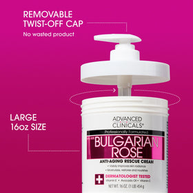 Advanced Clinicals pump dispense close-up demonstrating easy application