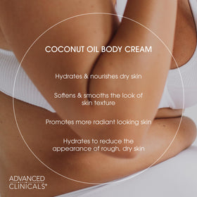 Advanced Clinicals being massaged into hand to show softer, smoother skin result