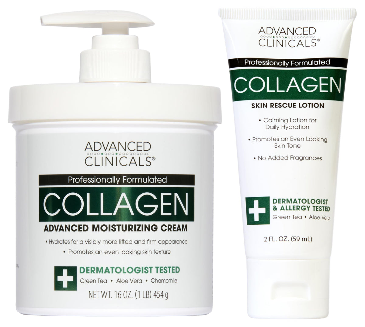 Advanced Clinicals jar front packaging showing label and size for easy identification