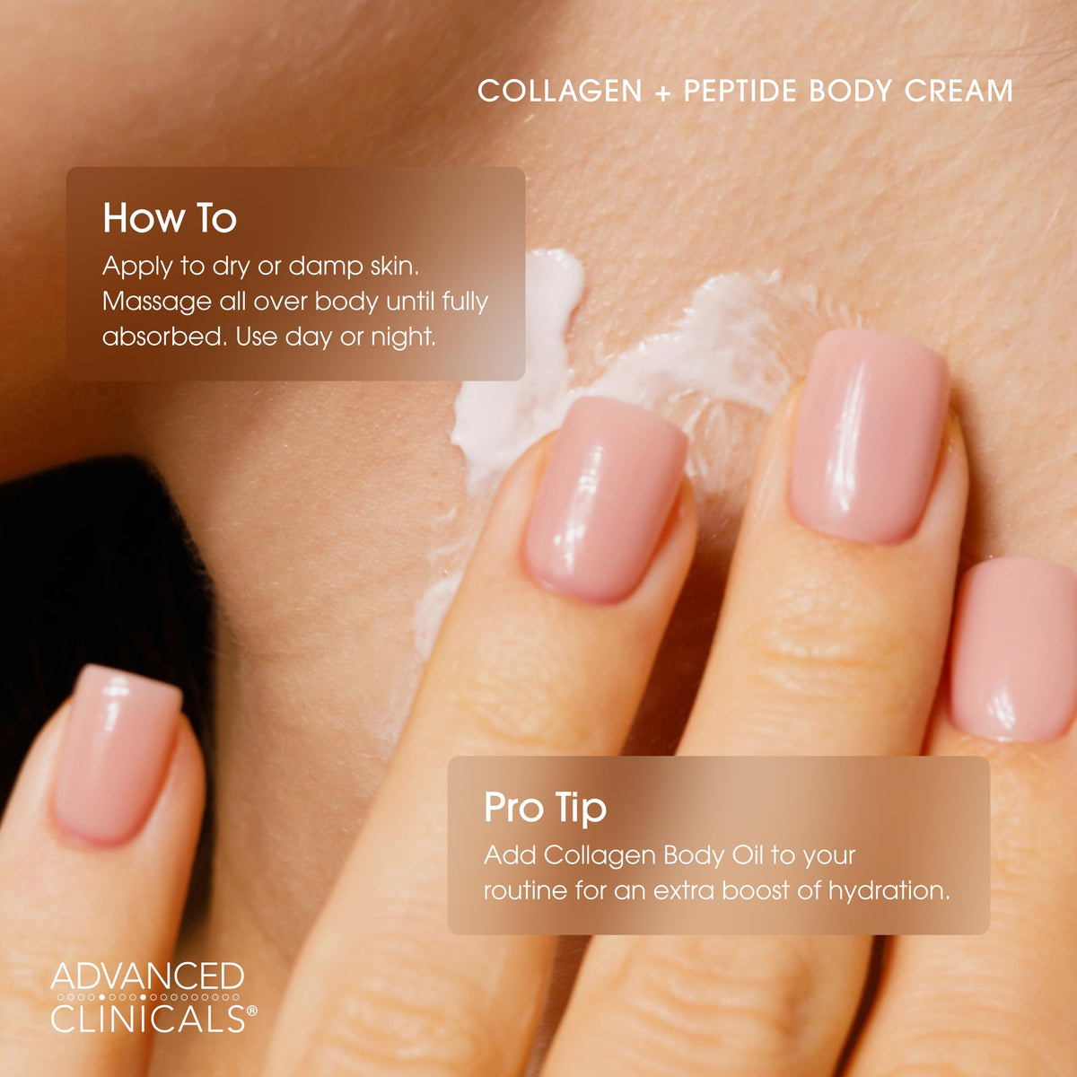 Advanced Clinicals hands smoothing lotion for instant moisturized feel