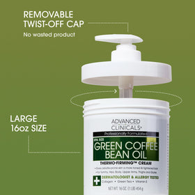 Advanced Clinicals cream swirl on hand demonstrating smooth application