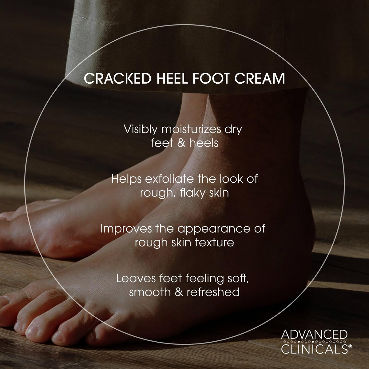 Advanced Clinicals cream texture swipe highlighting rich shea butter hydration