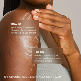 Advanced Clinicals decolletage lifestyle shot conveying even, radiant-looking skin benefit