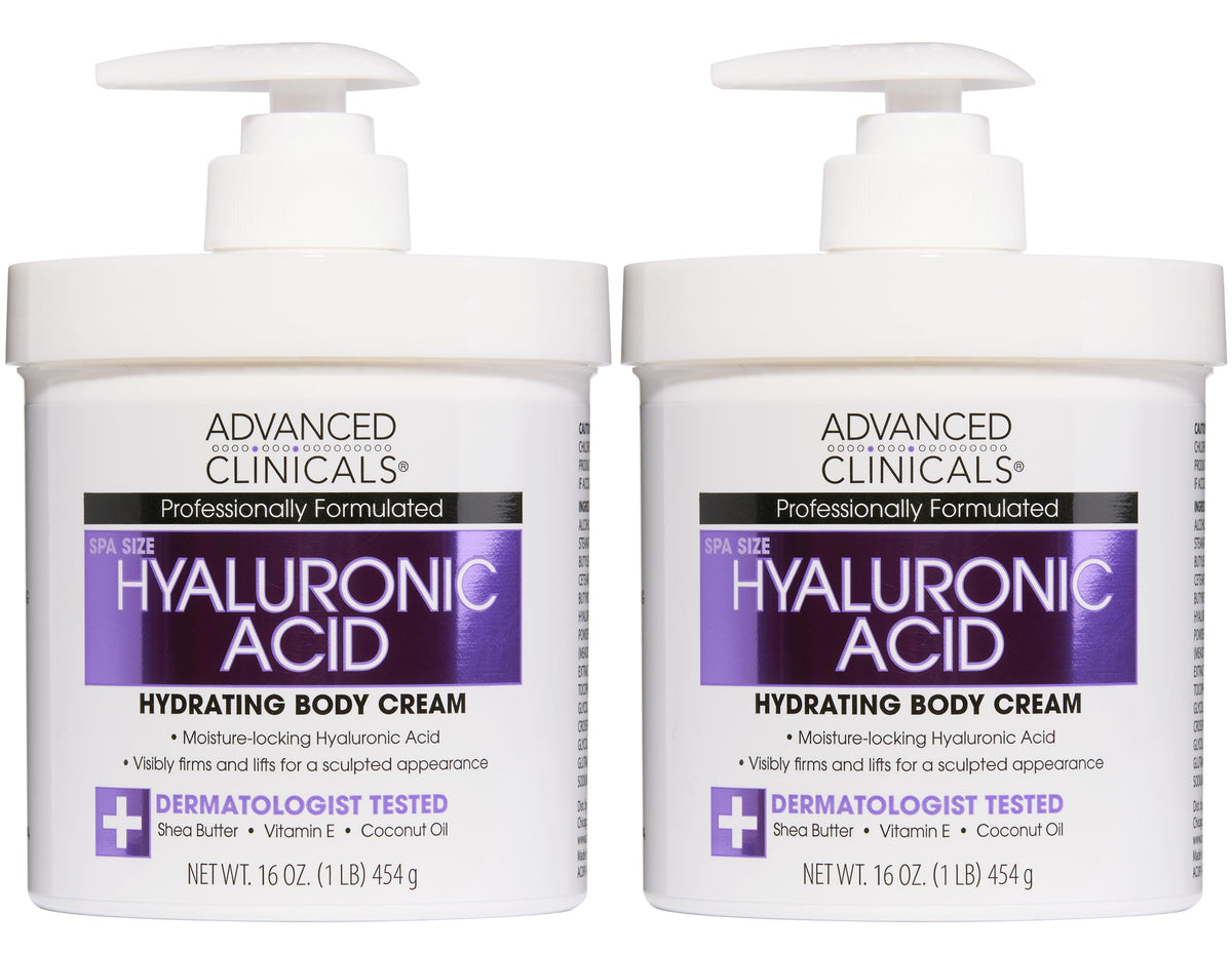 Advanced Clinicals front jar showing product packaging and clear branding benefit moisturizing