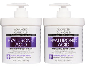 Advanced Clinicals front jar showing product packaging and clear branding benefit moisturizing