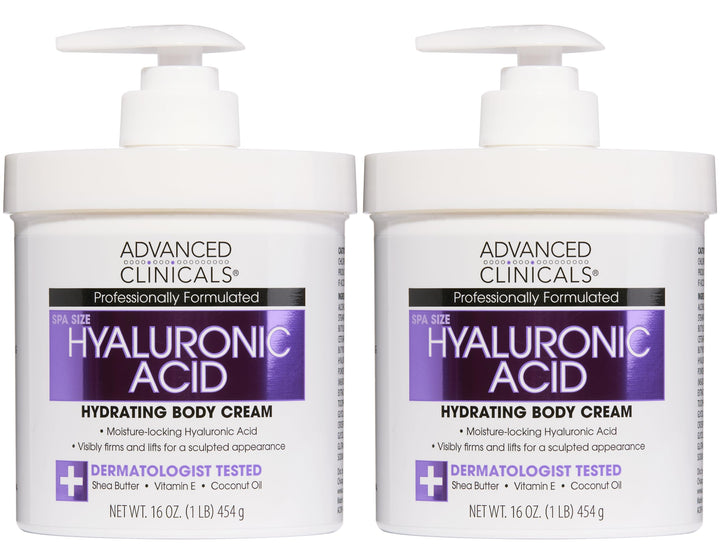 Advanced Clinicals front jar showing product packaging and clear branding benefit moisturizing