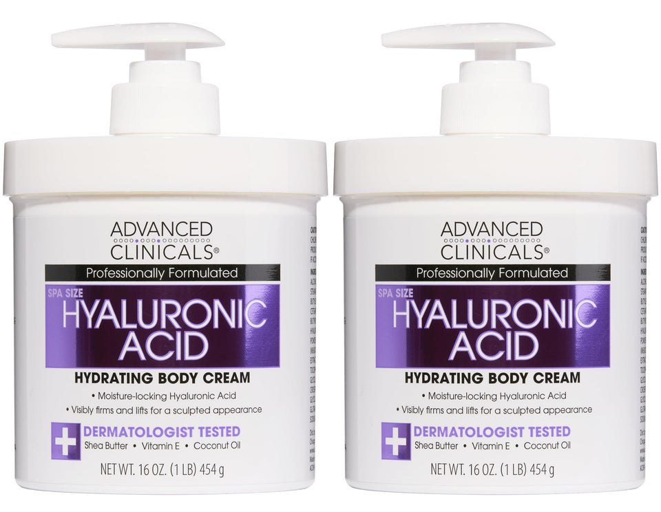Advanced Clinicals front jar showing product packaging and clear branding benefit moisturizing